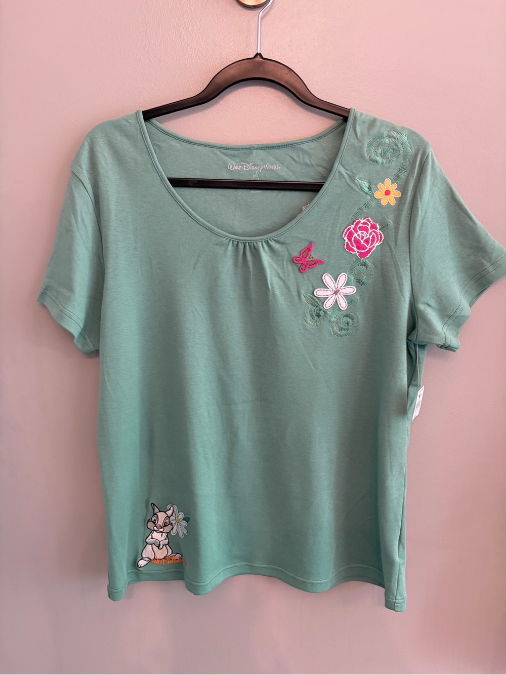 NWT Walt Disney Parks embroidered Bambi shirt size L